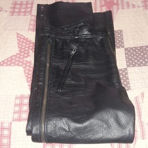 Leather riding pants